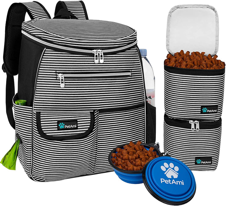 Airline-Approved Dog Travel Backpack - Black Stripe Pet Supplies Carrier
