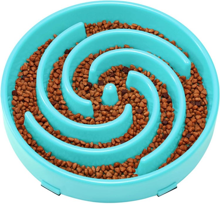 Slow Feeder Bowl for Large and Medium Dogs - Anti-Gulping Design to Prevent Bloat and Choking